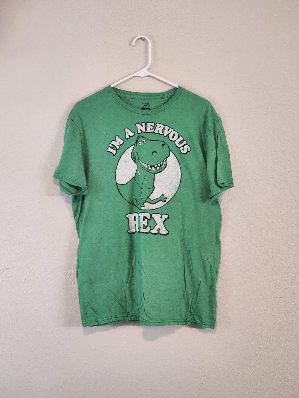 Toy Story T-shirt, Rex "I'm a Nervous REX" , Size - L